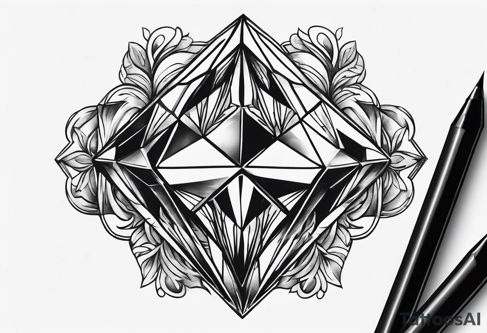 A diamond tattoo idea
