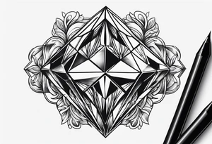 A diamond tattoo idea