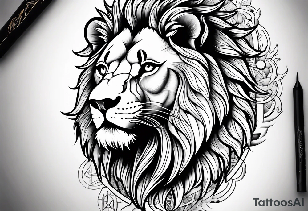 Lion tattoo idea