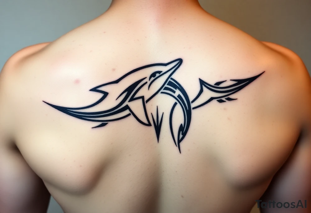 dolphin friendship tattoo idea