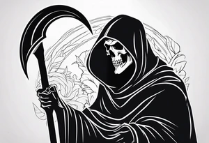 Sexy grim reaper tattoo idea