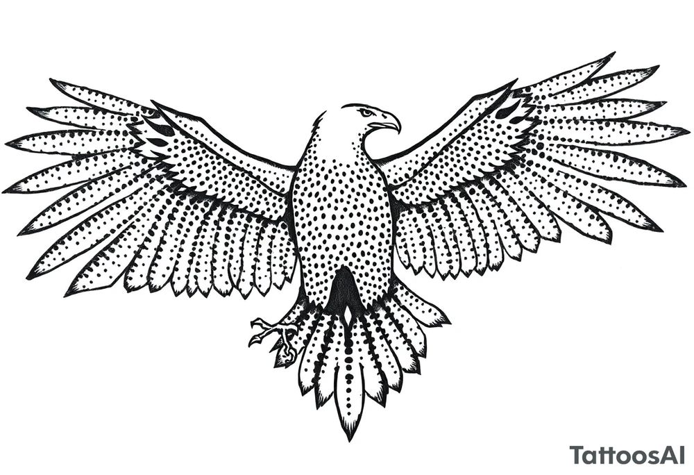 Eagle draw tattoo idea