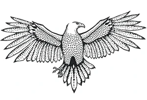 Eagle draw tattoo idea