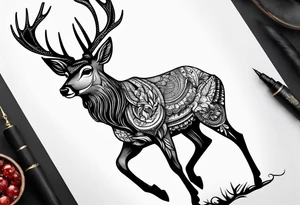 deer tattoo idea