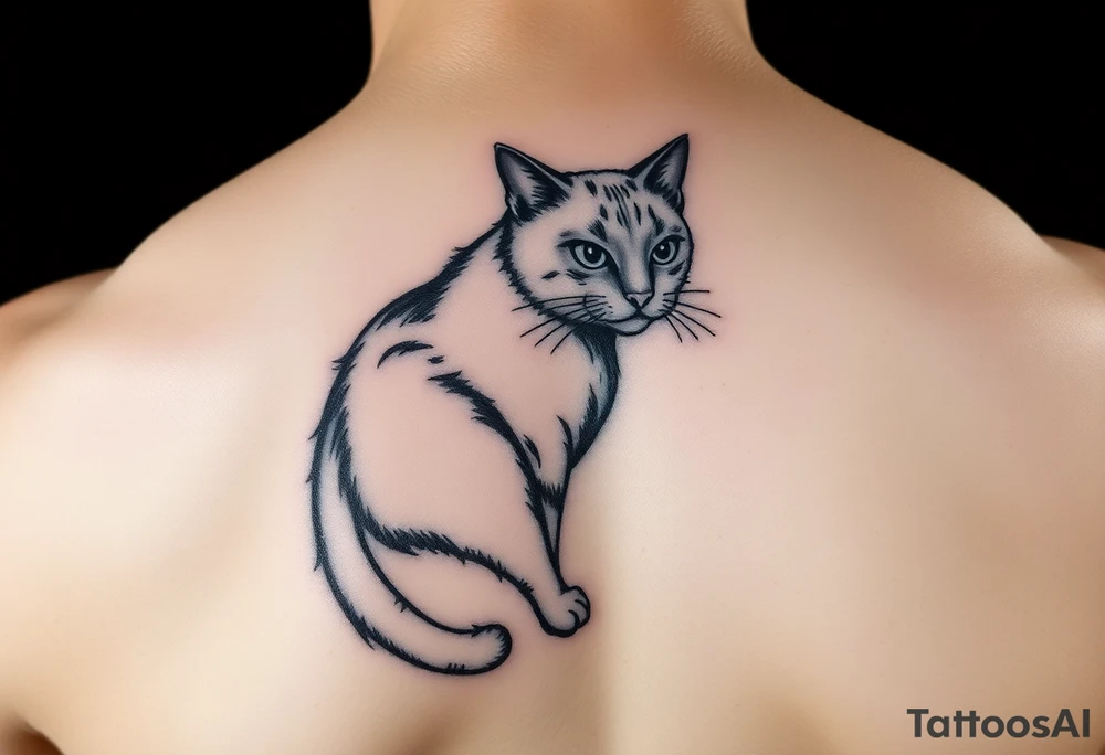 Black Cat tattoo idea