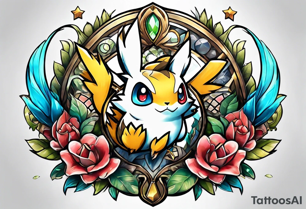 all pokemons in one tattoo tattoo idea