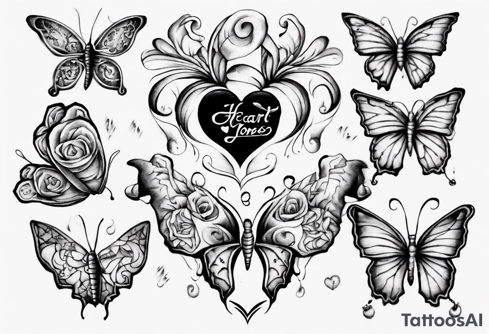 Heart butterflies
Layla Jones
4-ever and always tattoo idea