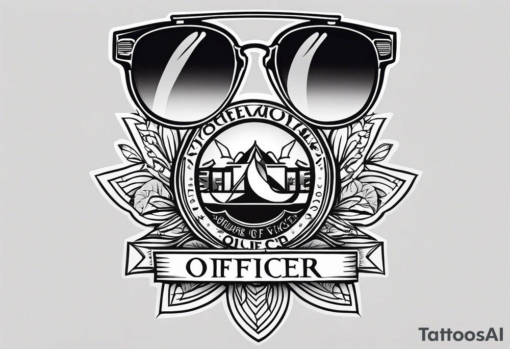sunglasses officer tattoo idea