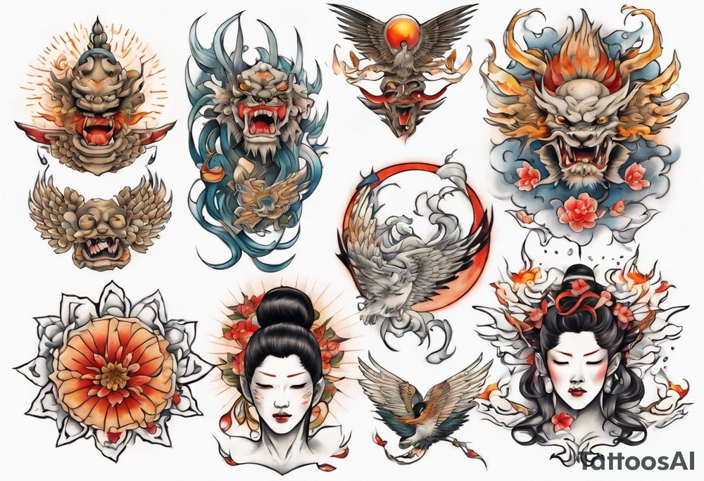 Light liberating people from fear tattoo idea