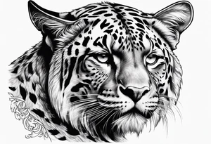 big cat tattoo idea