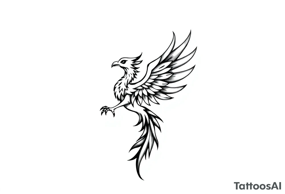 Phoenix rising tattoo idea