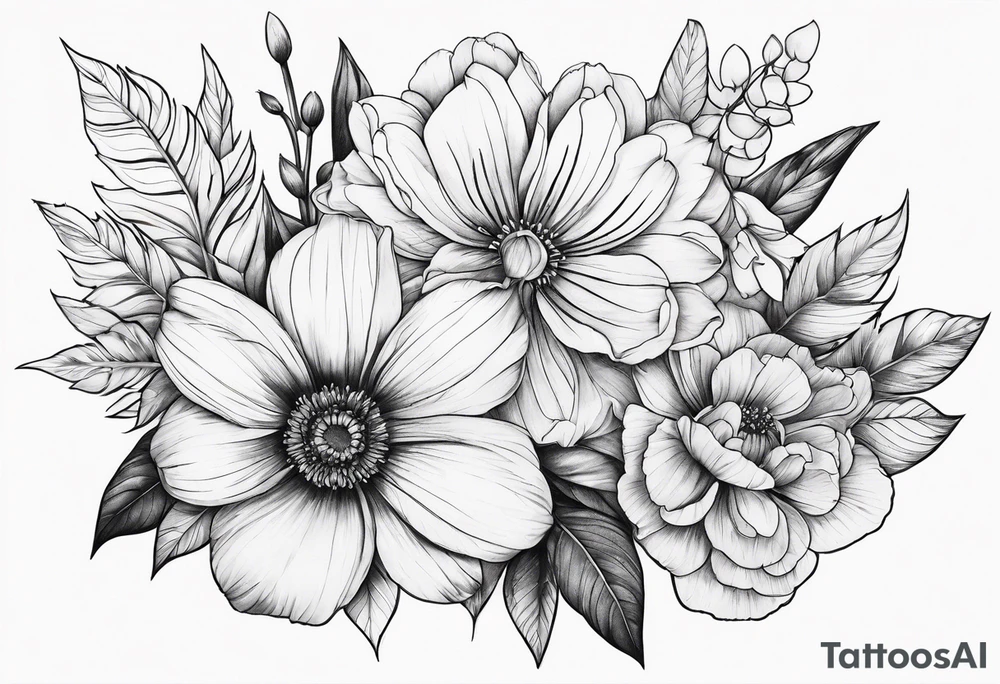 Flowers tattoo idea