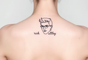 Rick Astley meme tattoo idea