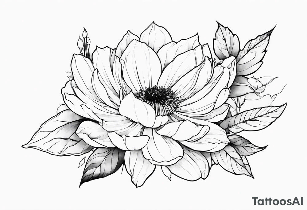 promised neverland Vida flower tattoo idea