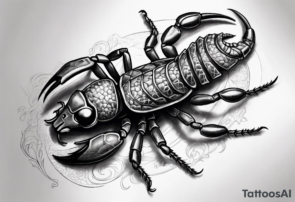 Scorpion with firefly tattoo idea