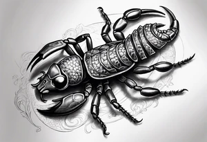 Scorpion with firefly tattoo idea