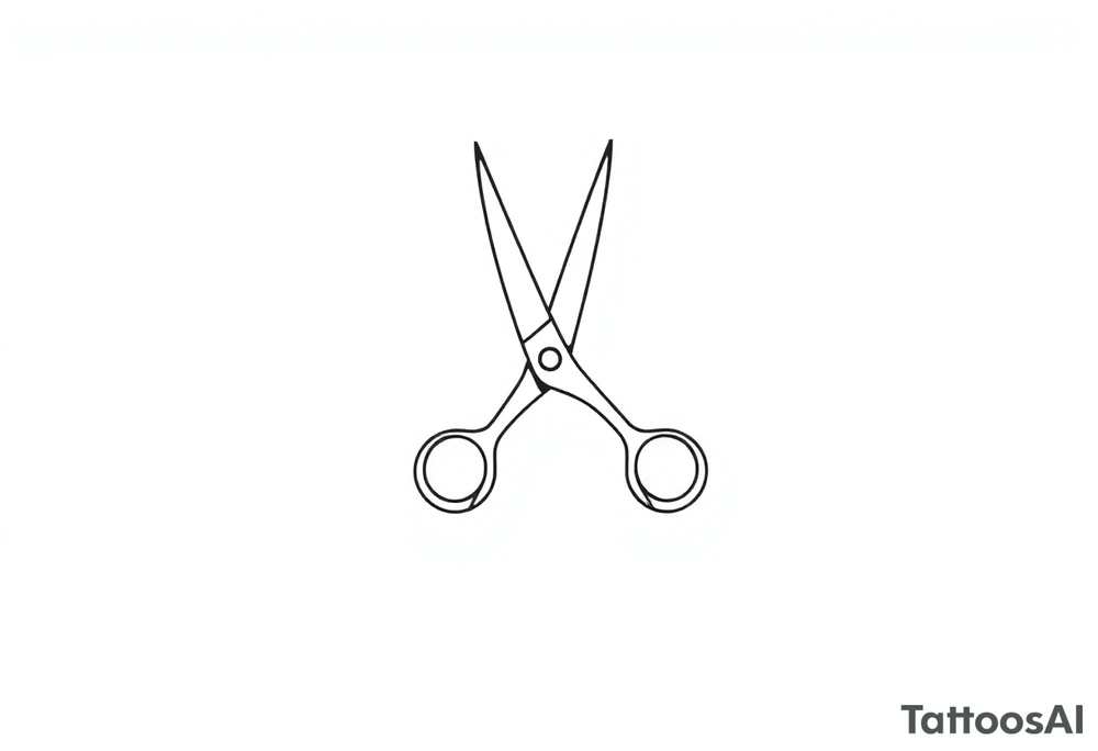 Scissors tattoo idea