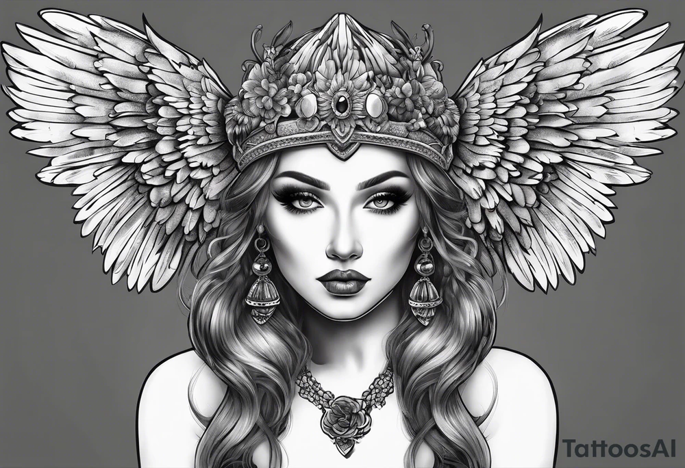 Dolly, acorn, wings tattoo idea