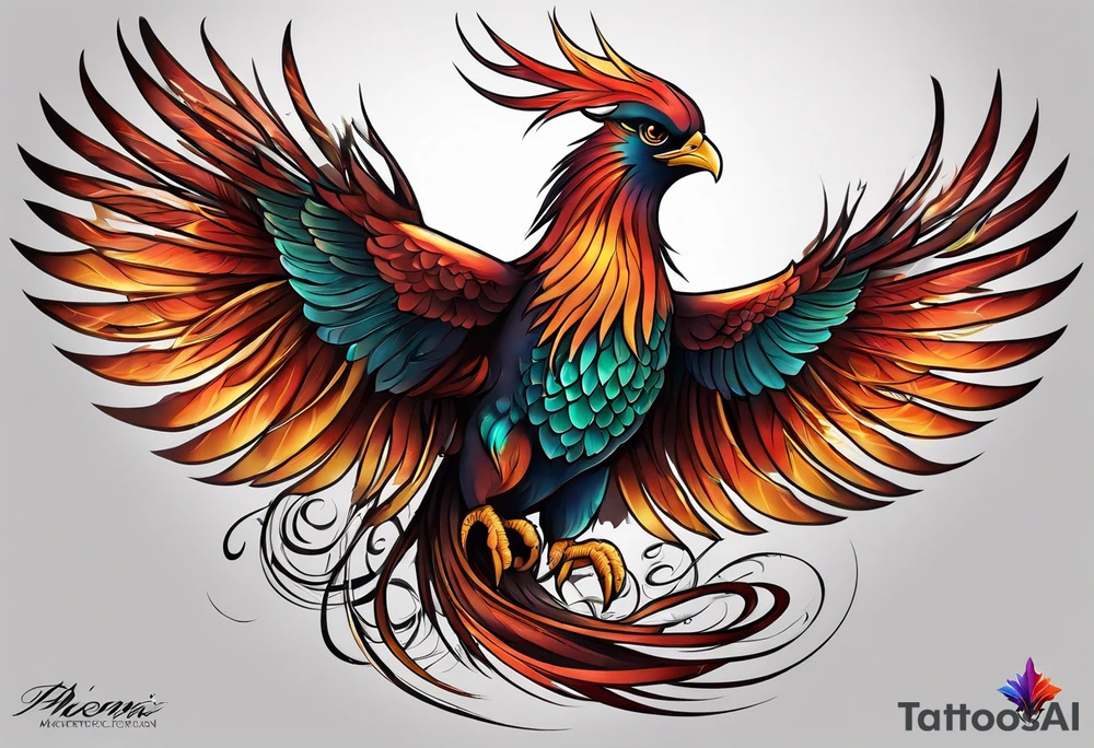 phoenix tattoo idea