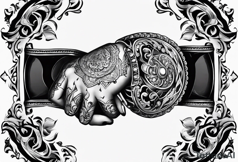 Art from dishonored game 
bracelet hand tattoo idea