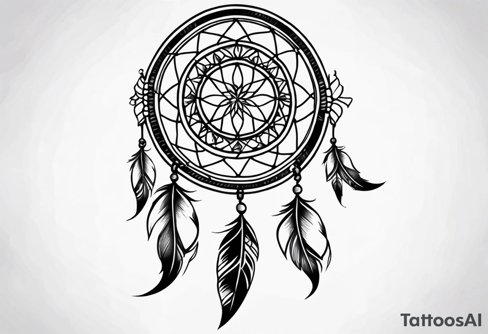 dream catcher tattoo idea