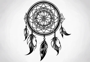 dream catcher tattoo idea