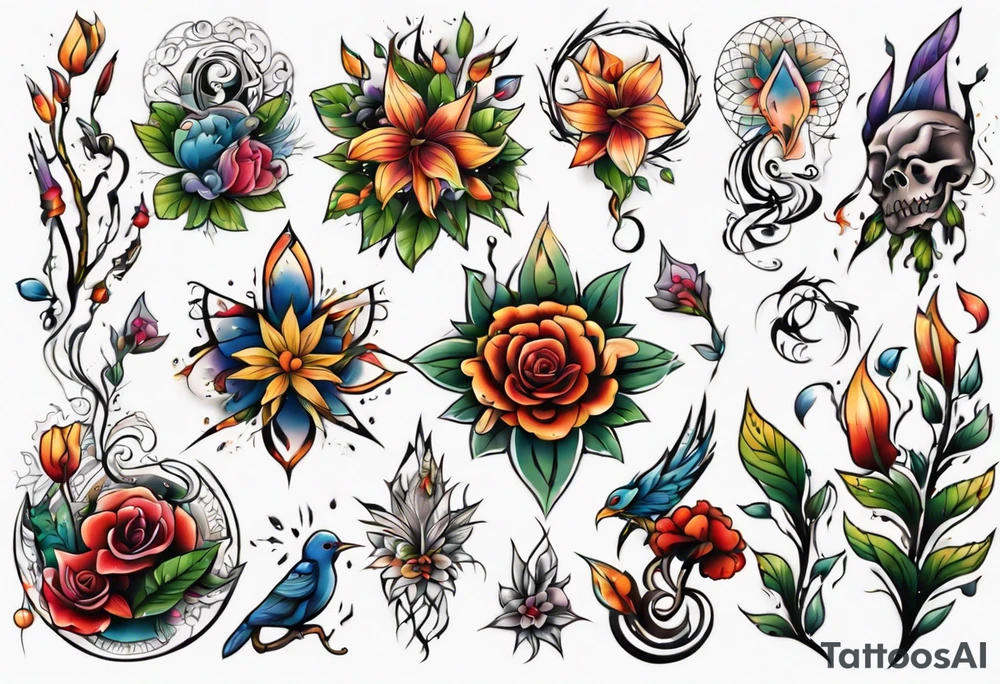 garden tattoo idea