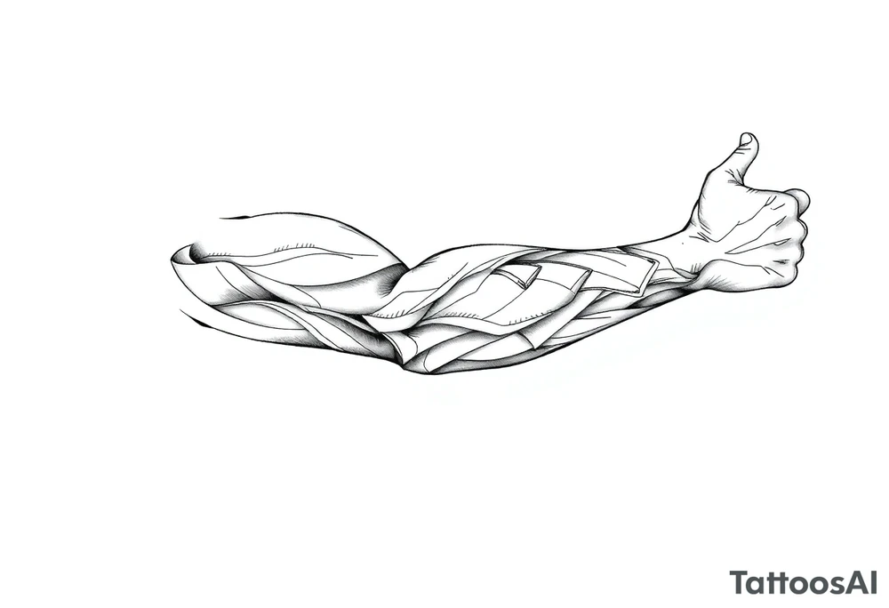 bold line tattoo idea