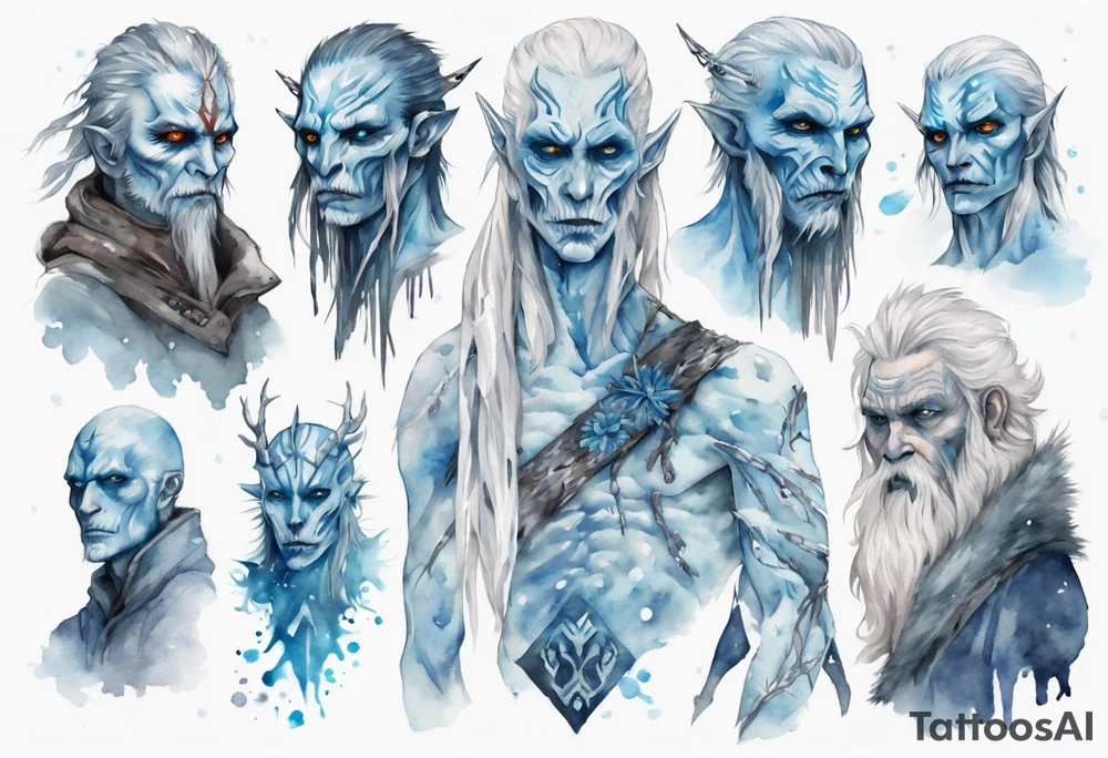 a whitewalker tattoo idea