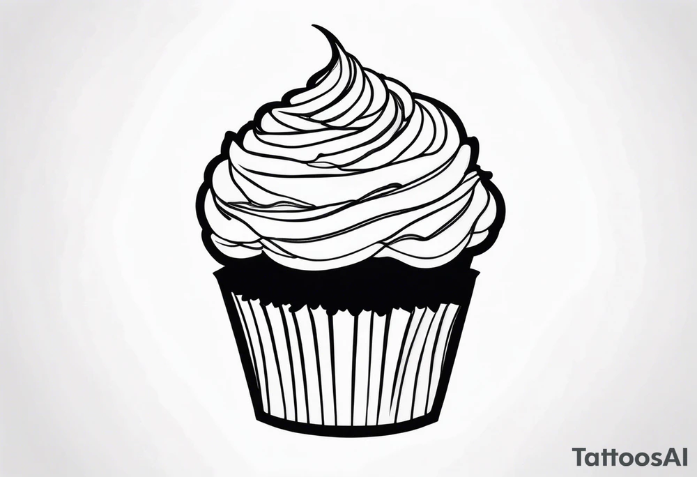 Cupcake or Food Item tattoo idea