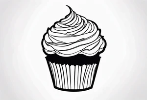 Cupcake or Food Item tattoo idea