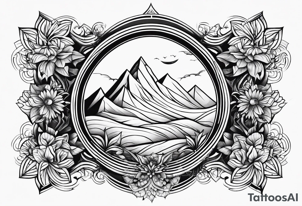 heaven vignette tattoo idea