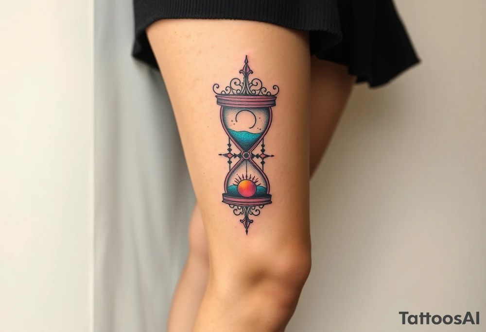 hourglass tattoo idea