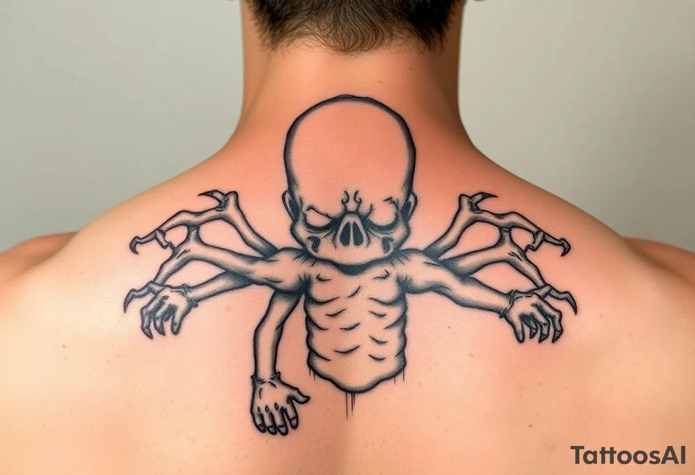 Voodoo doll that looks like Homer Simpson tattoo idea
