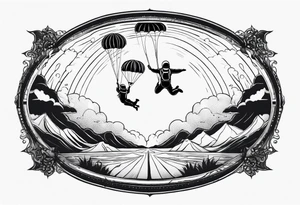 skydiving tattoo idea