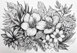 Plants that are not flowers tattoo idea