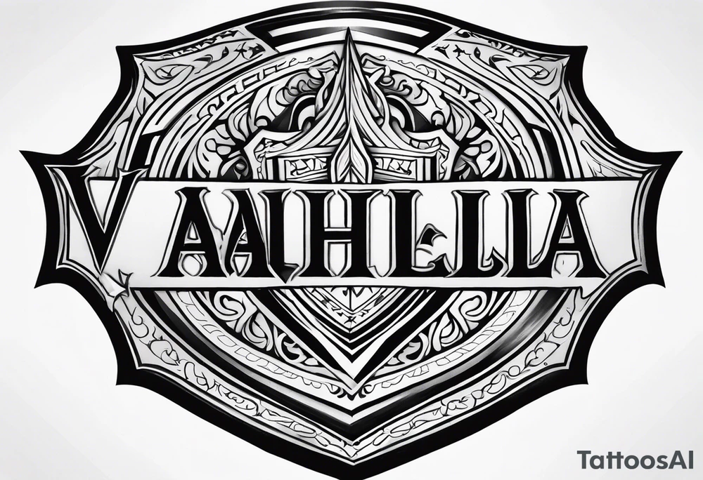 Valhalla shield tattoo idea