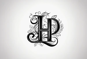 Letter HD tattoo idea