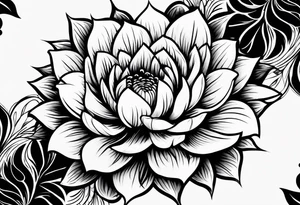 strength 
aster 
love 
mother tattoo idea