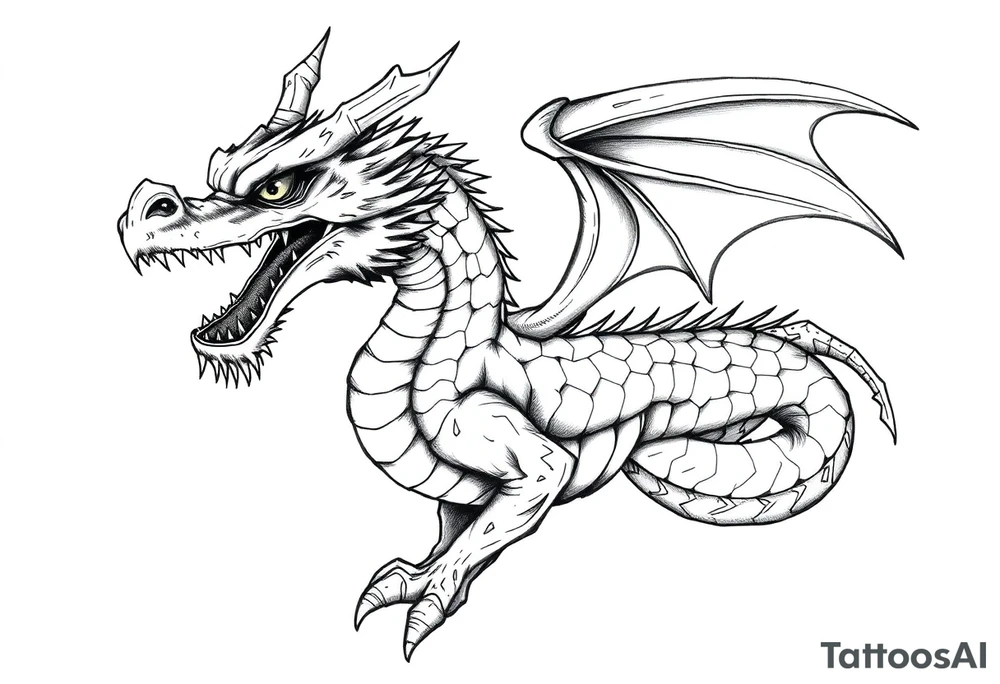 orlando magic Stuff the dragon mascot tattoo idea