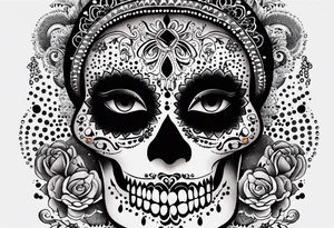 Mexico day of dead tattoo idea