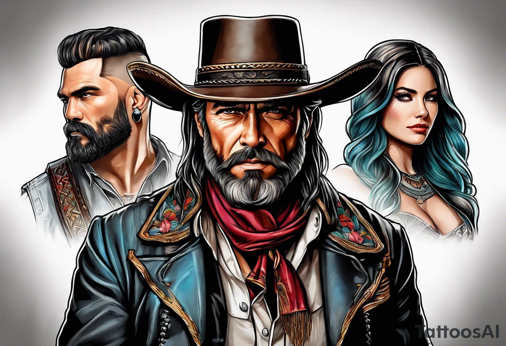 Western movie tattoo idea