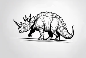 Triceratops tattoo idea