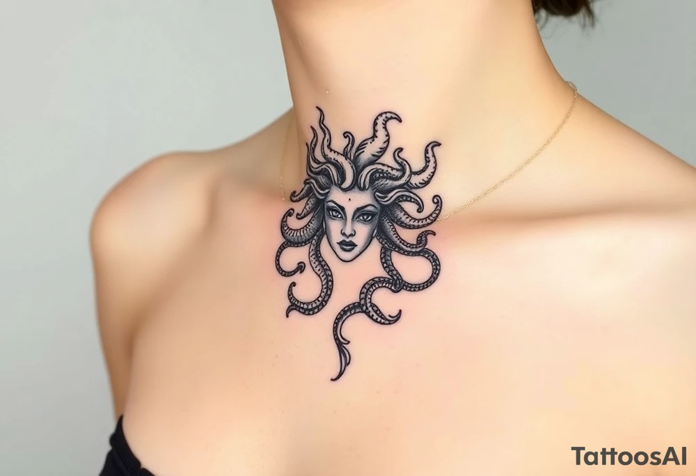 Small Medusa tattoo idea