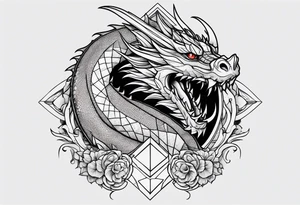 Dragon leg tatto tattoo idea