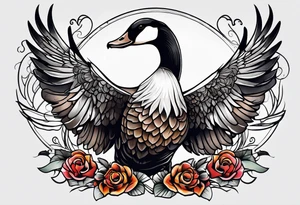Goose wing tattoo idea