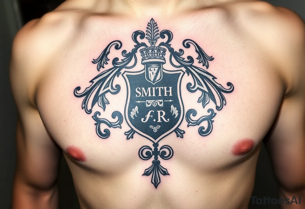 Smith, Irish family crest very intricate tattoo idea
