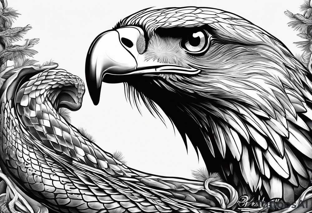snake, eagle, myth, different thinking, out of the box, tattoo idea snake, eagle, myth, different thinking, out of the box, tattoo idea