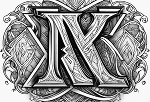 Letters Y and R tattoo idea
