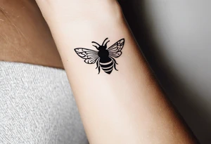 I want the tatoo to say "Along the way" in a flowy way with a small bee at the end for my wrist tattoo idea